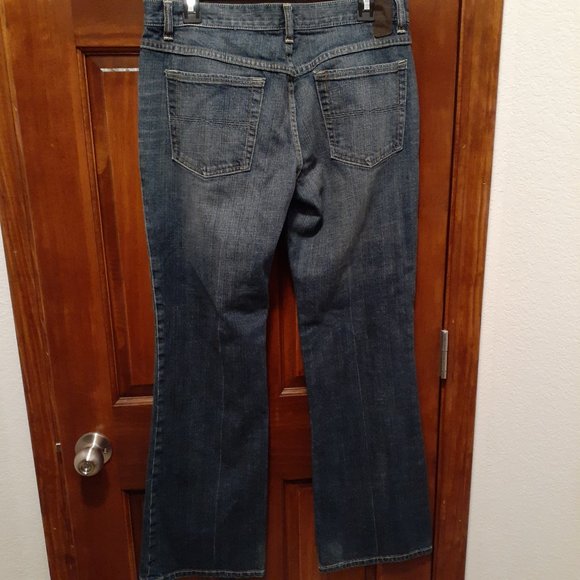 X2 Denim Laboratory Flare Leg Women's Jeans - Dark wash cool fade -  SZ 10 Reg - Picture 3 of 13